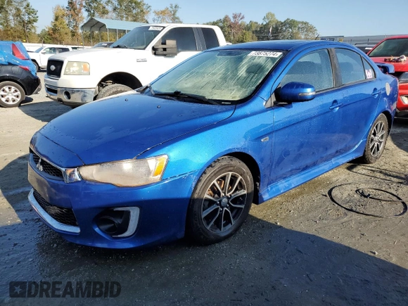 2017 Mitsubishi Lancer ES with VIN JA32U2FUXHU004417, listed as a Copart auction lot 73875274 with 100,562 mi miles and Salvage Title. Bid and sale history available at DreamBid. Image 1.