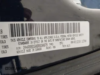 2011 Chrysler Town & Country Touring L z VIN 2A4RR8DG0BR630879, wystawiony jako IAAI lot #42217815 z przebiegiem 175 568 mil mil oraz . Historia ofert i sprzedaży dostępna na DreamBid. Obrazek 9.
