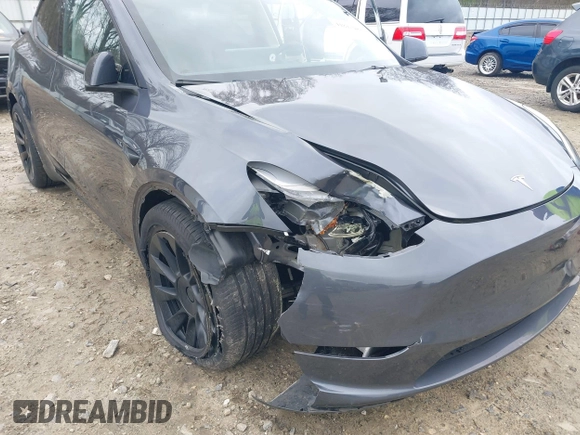 2023 Tesla Model Y Long Range with VIN 7SAYGDEE3PA177437, listed as a IAAI auction lot 41813483 with 17,093 mi miles. Bid and sale history available at carsss.com. Image 6.