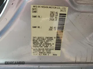2023 Nissan Altima S with VIN 1N4BL4BVXPN385697, listed as a Copart auction lot 52932095 with 65,632 mi miles and Salvage Title. Bid and sale history available at DreamBid. Image 12.