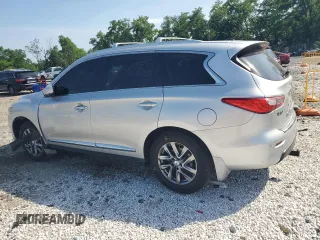 2014 Infiniti QX60 with VIN 5N1AL0MM2EC504690, listed as a Copart auction lot 62055565 with 120,316 mi miles and Salvage title. Bid and sale history available at DreamBid. Image 2.