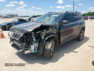 2021 Jeep Cherokee Limited with VIN 1C4PJMDX2MD206610, listed as a Copart auction lot 55282205 with 35,408 mi miles and Salvage title. Bid and sale history available at DreamBid. Image 1.