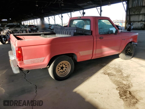 1992 Ford Ranger with VIN 1FTCR10A0NUC04489, listed as a Copart auction lot 71585134 with 58,152 mi miles and Salvage Title. Bid and sale history available at carsss.com. Image 3.