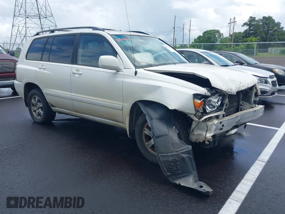2005 Toyota Highlander z VIN JTEGP21AX50084893, wystawiony jako IAAI lot #42187305 z przebiegiem 275 113 mil mil oraz . Historia ofert i sprzedaży dostępna na DreamBid. Obrazek 1.
