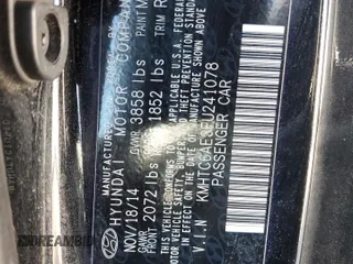 2015 Hyundai Veloster Turbo with VIN KMHTC6AE3FU241078, listed as a Copart auction lot 87422864 with Not provided miles and Salvage title. Bid and sale history available at DreamBid. Image 12.