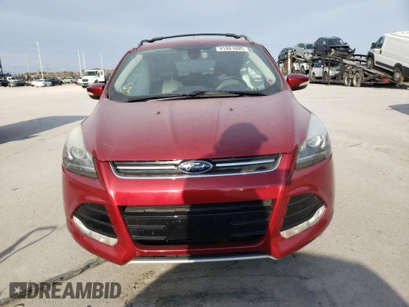 2015 Ford Escape Titanium with VIN 1FMCU9J99FUC64012, listed as a Copart auction lot 41881695 with 110,899 mi miles and Salvage Title. Bid and sale history available at DreamBid. Image 5.