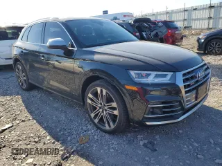 2018 Audi SQ5 Prestige with VIN WA1C4AFY8J2240580, listed as a Copart auction lot 82653194 with 72,600 mi miles and Salvage Title. Bid and sale history available at DreamBid. Image 4.