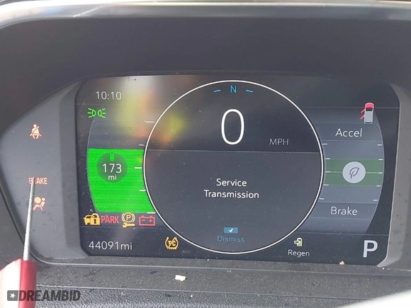 2022 Chevrolet Bolt EUV LT with VIN 1G1FY6S04N4134134, listed as a IAAI auction lot 41461943 with 44,091 mi miles. Bid and sale history available at carsss.com. Image 7.