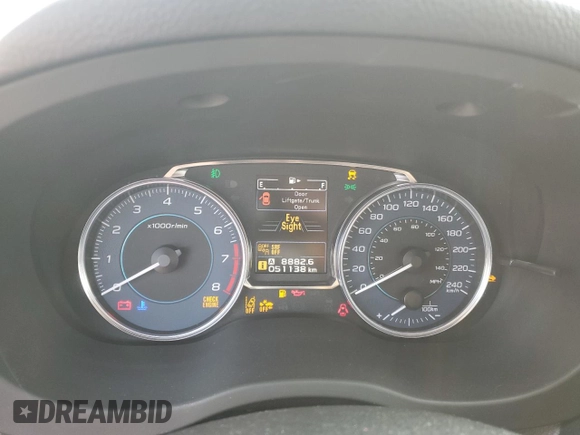 2017 Subaru Crosstrek Premium with VIN JF2GPADC3HH205380, listed as a Copart auction lot 58334885 with 51,138 mi miles and Salvage title. Bid and sale history available at DreamBid. Image 9.