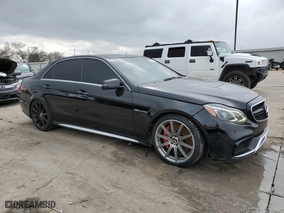 2015 Mercedes-Benz E-Class E 63 AMG S-Model with VIN WDDHF7GB1FB141812, listed as a Copart auction lot 42971175 with 74,896 mi miles and Salvage Title. Bid and sale history available at carsss.com. Image 4.