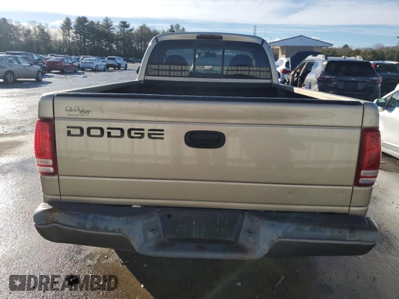 2002 Dodge Dakota with VIN 1B7FL16XX2S702359, listed as a Copart auction lot 43026735 with 103,633 mi miles and Salvage Title. Bid and sale history available at carsss.com. Image 6.