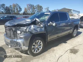2021 Chevrolet Silverado 1500 LTZ with VIN 3GCUYGET9MG202150, listed as a Copart auction lot 86809304 with 49,644 mi miles and Salvage Title. Bid and sale history available at DreamBid. Image 1.