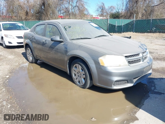 2013 Dodge Avenger with VIN 1C3CDZAB8DN531045, listed as a IAAI auction lot 41885513 with 246,559 mi miles and . Bid and sale history available at DreamBid. Image 1.