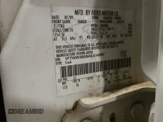 2010 Ford F-350 with VIN 1FTWW3B59AEA14597, listed as a Copart auction lot 52168945 with 173,677 mi miles and Salvage title. Bid and sale history available at DreamBid. Image 12.
