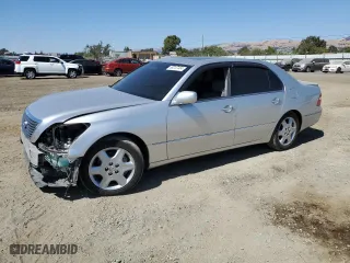 2004 Lexus LS 430 with VIN JTHBN36F040147222, listed as a Copart auction lot 69247484 with 110,251 mi miles and Salvage Title. Bid and sale history available at carsss.com. Image 1.