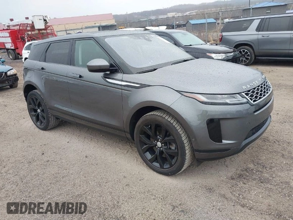 2020 Land Rover Range Rover Evoque SE with VIN SALZP2FX2LH018985, listed as a IAAI auction lot 41836222 with 48,434 mi miles. Bid and sale history available at carsss.com. Image 1.