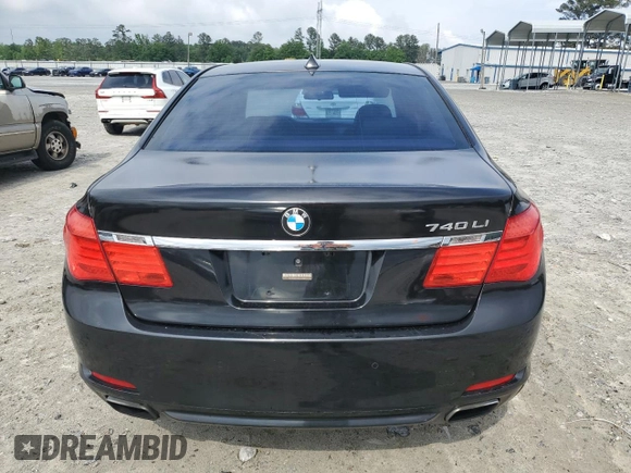 2011 BMW 7 Series 740Li with VIN WBAKB4C57BC574689, listed as a Copart auction lot 54701195 with 135,878 mi miles and Clean Title. Bid and sale history available at carsss.com. Image 6.
