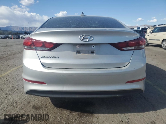 2017 Hyundai Elantra SE with VIN 5NPD84LF7HH045842, listed as a Copart auction lot 52120365 with 68,696 mi miles and Salvage Title. Bid and sale history available at DreamBid. Image 6.