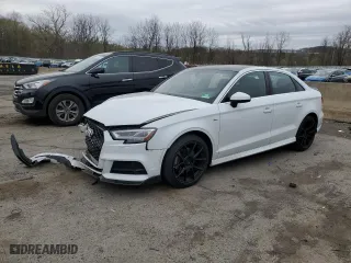 2017 Audi A3 Sedan Premium Plus with VIN WAUJ8GFF2H1007312, listed as a Copart auction lot 53650155 with 92,920 mi miles and Salvage Title. Bid and sale history available at carsss.com. Image 1.
