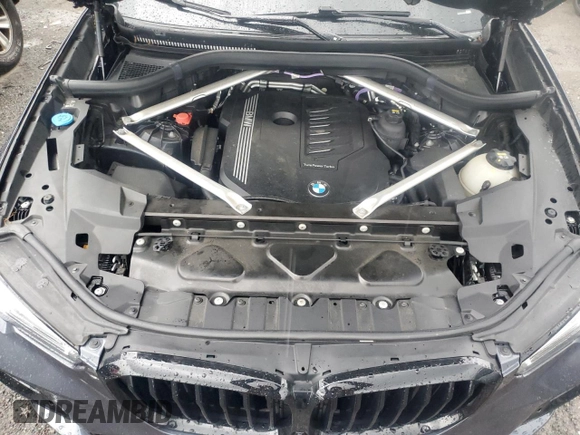 2022 BMW X5 xDrive40i with VIN 5UXCR6C03N9K58192, listed as a Copart auction lot 74526984 with Not Provided miles and Salvage Title. Bid and sale history available at DreamBid. Image 12.