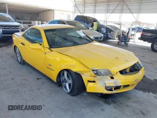 1998 Mercedes-Benz SLK-Class with VIN WDBKK47F7WF007844, listed as a IAAI auction lot 41774079 with 174,682 mi miles. Bid and sale history available at carsss.com. Image 1.
