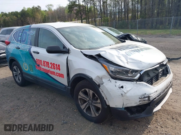 2019 Honda CR-V LX with VIN 2HKRW5H35KH419548, listed as a IAAI auction lot 41923516 with 127,746 mi miles and . Bid and sale history available at carsss.com. Image 1.