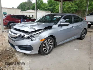 2016 Honda Civic EX with VIN 19XFC2F76GE080083, listed as a Copart auction lot 54966345 with 163,969 mi miles and Salvage Title. Bid and sale history available at DreamBid. Image 1.