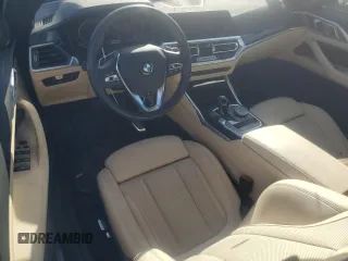 2023 BMW 4 Series 430i xDrive with VIN WBA43AT02PCM93518, listed as a Copart auction lot 73193044 with 15,520 mi miles and Salvage Title. Bid and sale history available at DreamBid. Image 8.