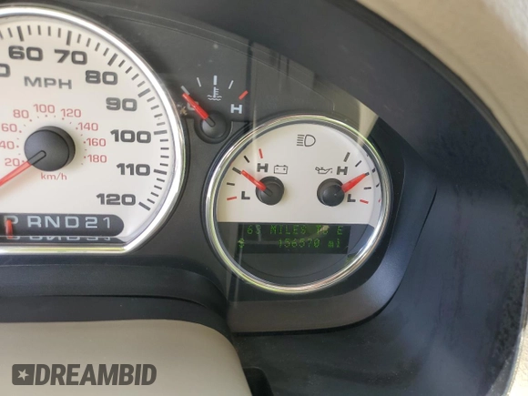 2007 Ford F-150 XLT with VIN 1FTPX14V57KD15977, listed as a Copart auction lot 60962885 with 156,570 mi miles and Salvage title. Bid and sale history available at DreamBid. Image 9.
