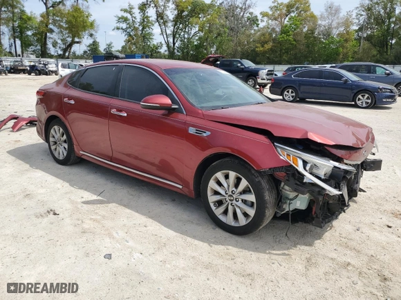2018 Kia Optima S with VIN 5XXGT4L34JG187410, listed as a Copart auction lot 50208465 with 145,632 mi miles and Salvage Title. Bid and sale history available at carsss.com. Image 4.