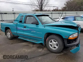 1997 Dodge Dakota with VIN 1B7GL23X6VS173527, listed as a Copart auction lot 48055295 with 154,418 mi miles and Salvage Title. Bid and sale history available at carsss.com. Image 4.