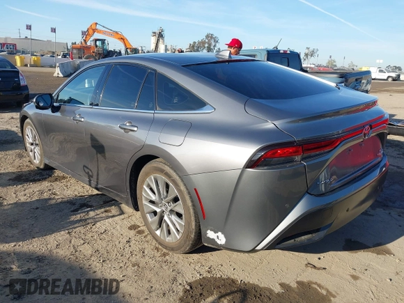 2023 Toyota Mirai XLE with VIN JTDAAAAAXPA010313, listed as a IAAI auction lot 41867909 with 11,996 mi miles. Bid and sale history available at carsss.com. Image 3.