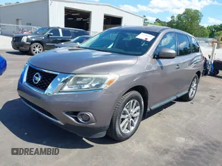 2014 Nissan Pathfinder S z VIN 5N1AR2MNXEC613921, wystawiony jako IAAI lot #42346119 z przebiegiem 163 490 mil mil oraz . Historia ofert i sprzedaży dostępna na DreamBid. Obrazek 2.