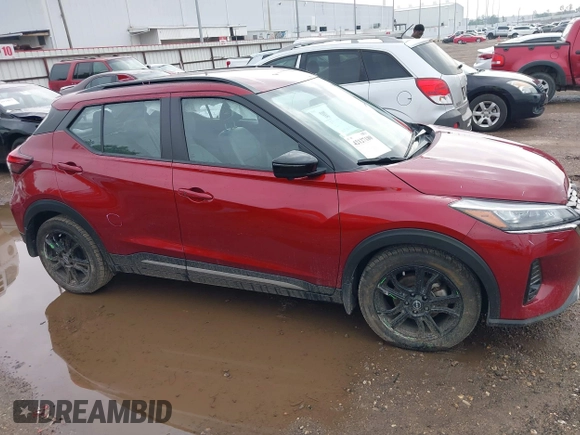 2023 Nissan Kicks SR with VIN 3N1CP5DV7PL537881, listed as a IAAI auction lot 42127180 with 49,839 mi miles. Bid and sale history available at carsss.com. Image 13.