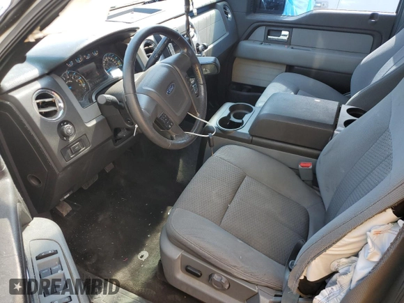 2013 Ford F-150 XL with VIN 1FTFW1EF8DFC59091, listed as a Copart auction lot 61582485 with 107,640 mi miles and Salvage title. Bid and sale history available at DreamBid. Image 7.