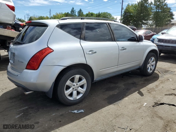 2006 Nissan Murano SE with VIN JN8AZ08W26W509780, listed as a Copart auction lot 68576614 with 195,629 mi miles and Salvage Title. Bid and sale history available at carsss.com. Image 3.