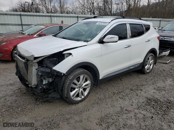 2013 Hyundai Santa Fe 2.0T Sport with VIN 5XYZUDLA8DG107014, listed as a Copart auction lot 48252455 with 90,549 mi miles and Salvage Title. Bid and sale history available at carsss.com. Image 1.