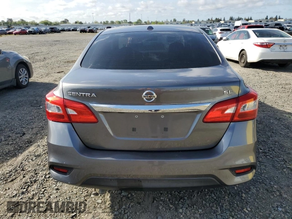 2017 Nissan Sentra S with VIN 3N1AB7APXHY207499, listed as a Copart auction lot 52257755 with 140,940 mi miles and Salvage Title. Bid and sale history available at carsss.com. Image 6.