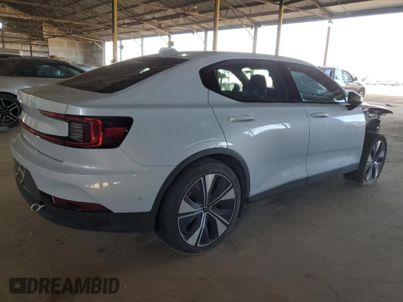2023 Polestar 2 with VIN YSMED3KA0PL148115, listed as a Copart auction lot 65772944 with 32,999 mi miles and Non Repairable. Bid and sale history available at DreamBid. Image 3.