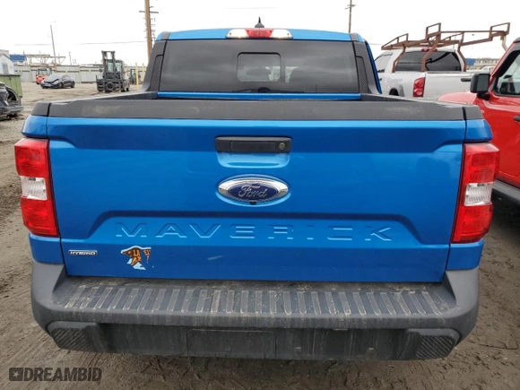 2022 Ford Maverick XL with VIN 3FTTW8E35NRA18742, listed as a Copart auction lot 54380395 with 49,026 mi miles and Salvage Title. Bid and sale history available at carsss.com. Image 6.