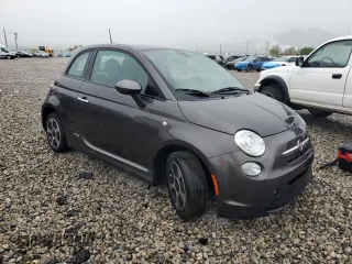 2017 FIAT 500e with VIN 3C3CFFGE0HT600746, listed as a Copart auction lot 55964925 with 30,465 mi miles and Salvage title. Bid and sale history available at DreamBid. Image 4.
