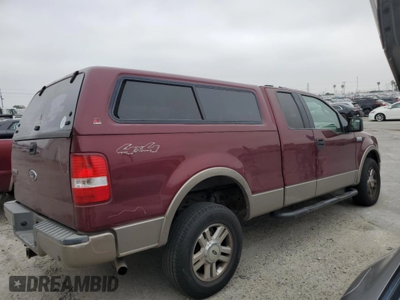 2004 Ford F-150 XLT with VIN 1FTPX14504NA99210, listed as a Copart auction lot 55646105 with 130,865 mi miles and Salvage Title. Bid and sale history available at carsss.com. Image 3.