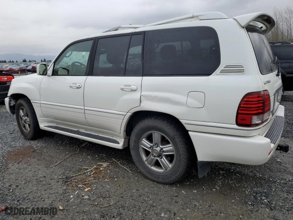2007 Lexus LX 470 with VIN JTJHT00W274023245, listed as a Copart auction lot 84947444 with 0 mi miles and Salvage Title. Bid and sale history available at carsss.com. Image 2.