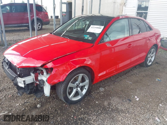 2015 Audi A3 Premium z VIN WAUACGFFXF1044118, wystawiony jako IAAI lot #42210880 z przebiegiem 59 011 mil mil oraz . Historia ofert i sprzedaży dostępna na DreamBid. Obrazek 18.
