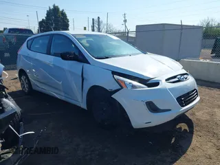 2017 Hyundai Accent SE with VIN KMHCT5AE7HU310724, listed as a IAAI auction lot 42093323 with 134,326 mi miles. Bid and sale history available at carsss.com. Image 1.