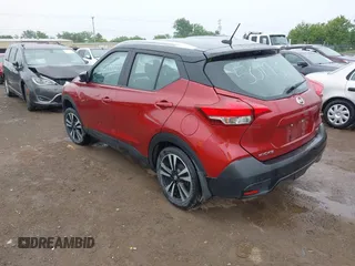 2018 Nissan Kicks S with VIN 3N1CP5CU7JL501916, listed as a IAAI auction lot 42287382 with 55,570 mi miles and . Bid and sale history available at DreamBid. Image 3.