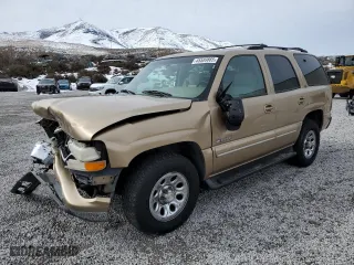 2001 Chevrolet Tahoe LT with VIN 1GNEK13T01J197167, listed as a Copart auction lot 45589865 with 216,391 mi miles and Salvage Title. Bid and sale history available at carsss.com. Image 1.