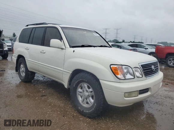 2000 Lexus LX 470 z VIN JT6HT00WXY0120728, wystawiony jako Copart lot #59509515 z przebiegiem 360 131 mil mil oraz Czysty tytuł • Clean title. Historia ofert i sprzedaży dostępna na DreamBid. Obrazek 4.