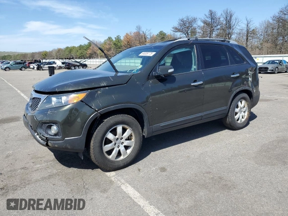 2012 Kia Sorento LX with VIN 5XYKT4A25CG300607, listed as a Copart auction lot 54939775 with 183,995 mi miles and Salvage Title. Bid and sale history available at carsss.com. Image 1.