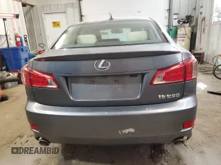 2012 Lexus IS 250 with VIN JTHBF5C22C5166690, listed as a Copart auction lot 46827125 with 98,001 mi miles and Salvage Title. Bid and sale history available at DreamBid. Image 6.